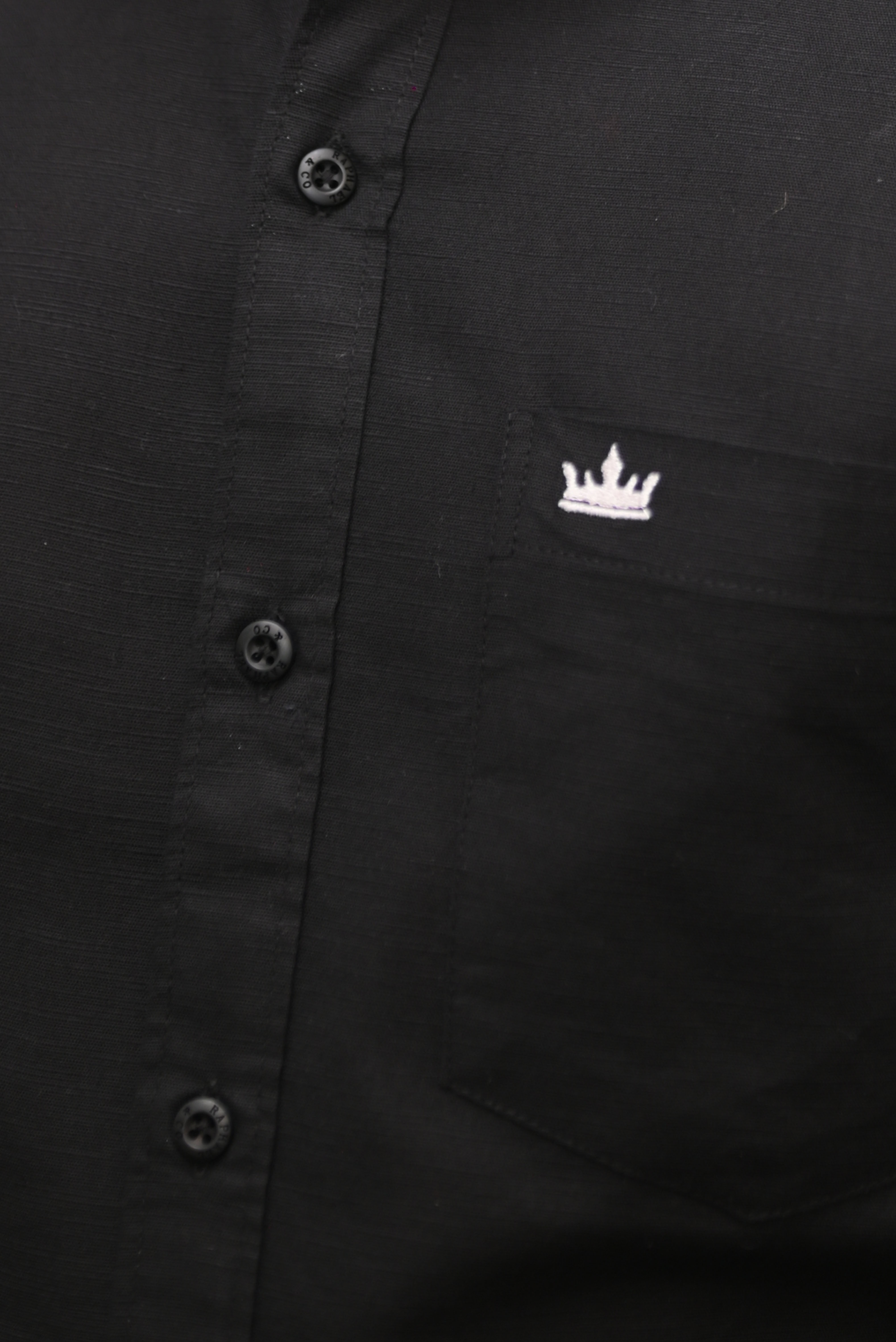 Men’s Black Colour Premium Cotton Linen Shirt – Slim Fit, Smart Casual & Club Wear