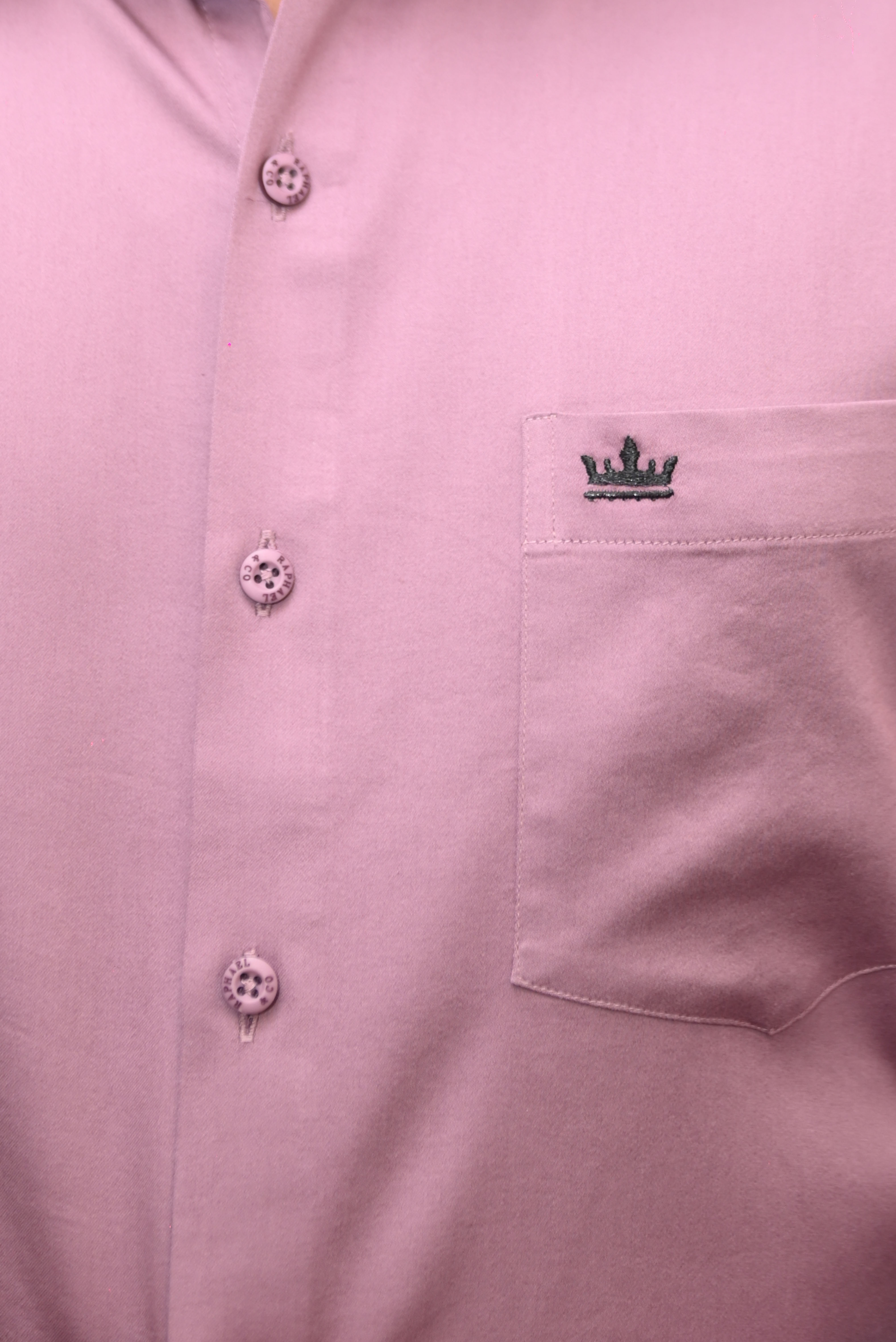 Men’s Purple Colour Cotton-Satin Lycra Shirt – Slim Fit, 2-Way Stretch, Smart & Club Wear