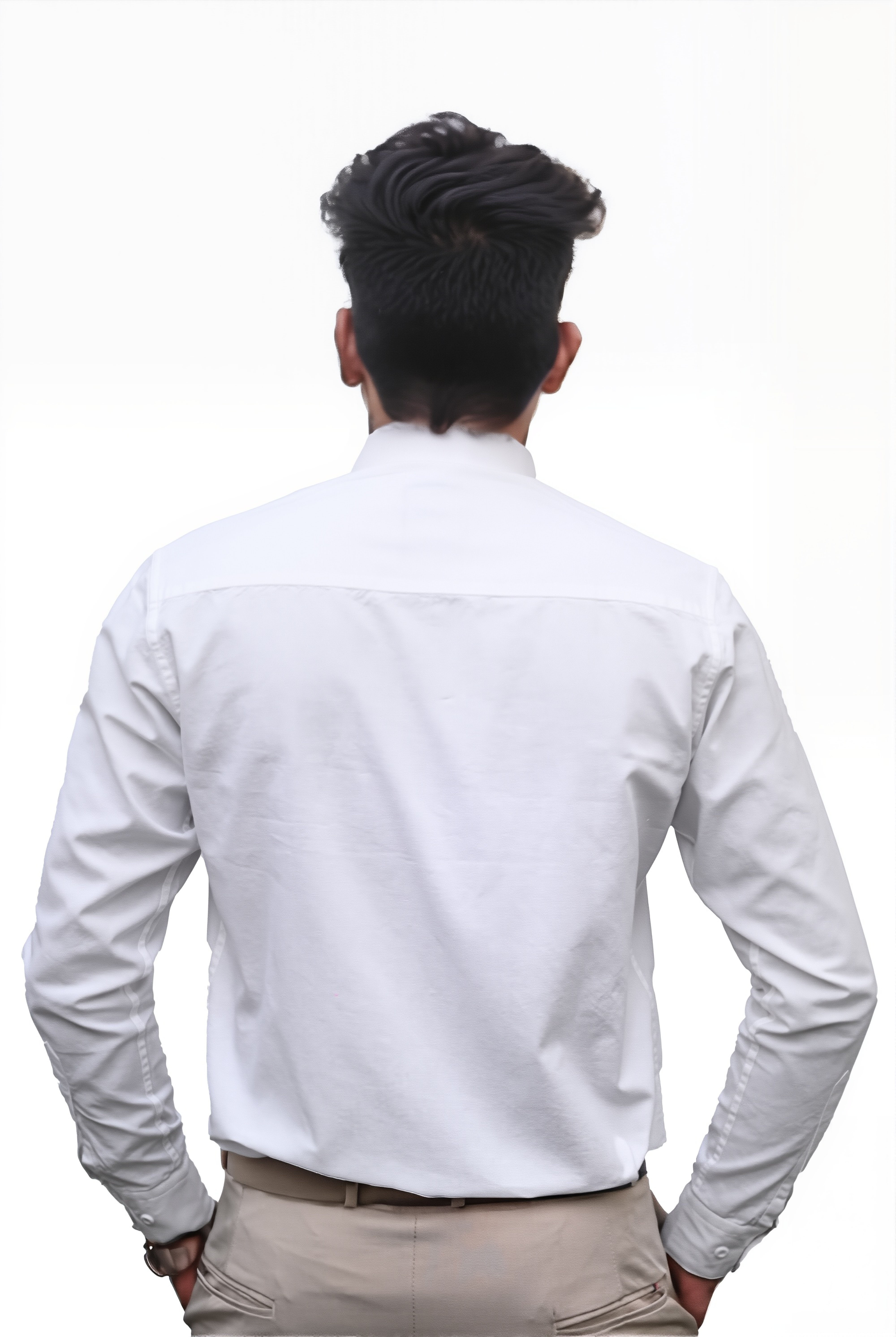 Men’s White Colour Oxford Shirt – 100% Cotton, Slim Fit, Smart Everyday Wear