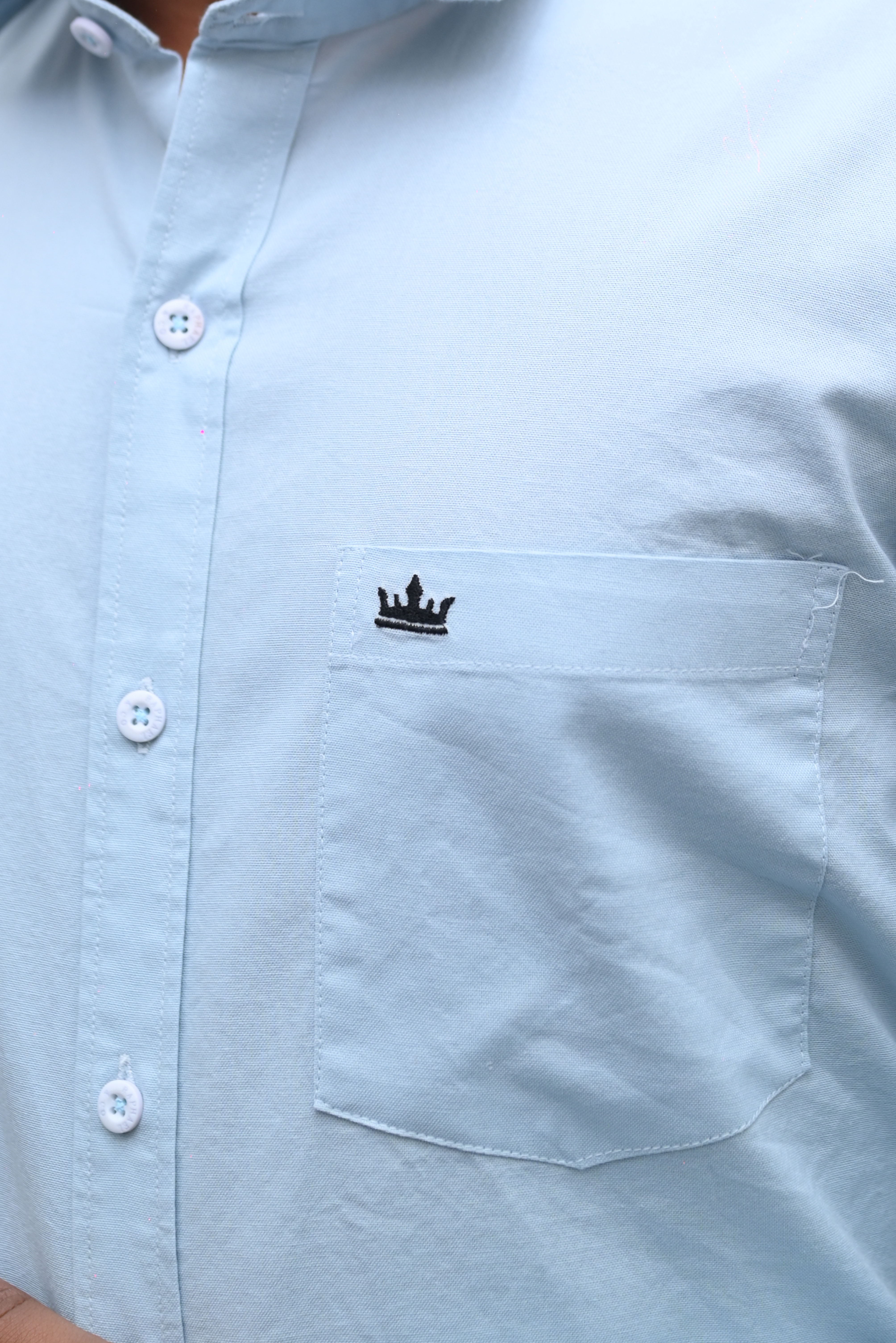 Men’s Blue Colour Oxford Shirt – 100% Cotton, Slim Fit, Smart Everyday Wear