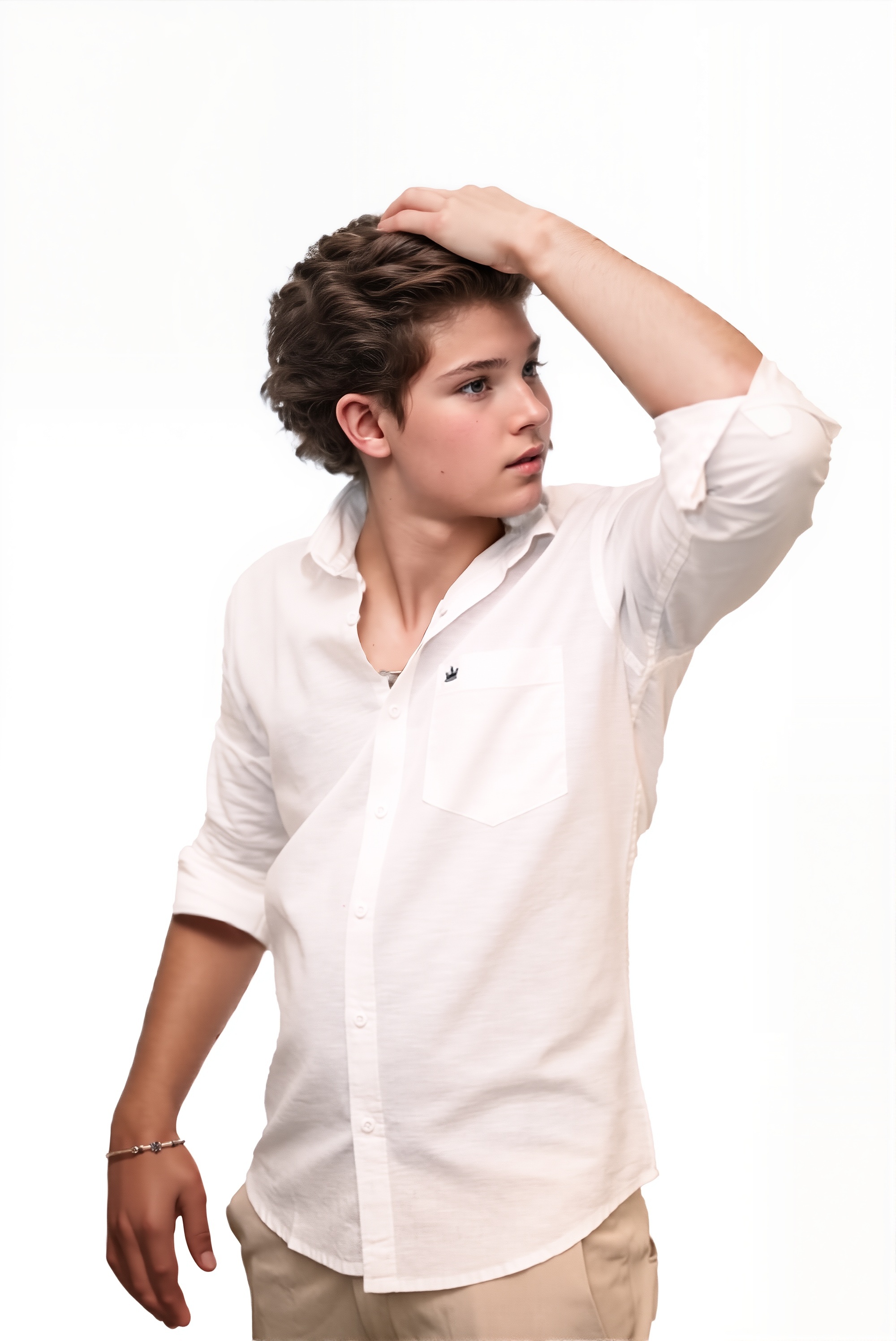 Men’s White Colour Premium Cotton Linen Shirt – Slim Fit, Smart Casual & Club Wear