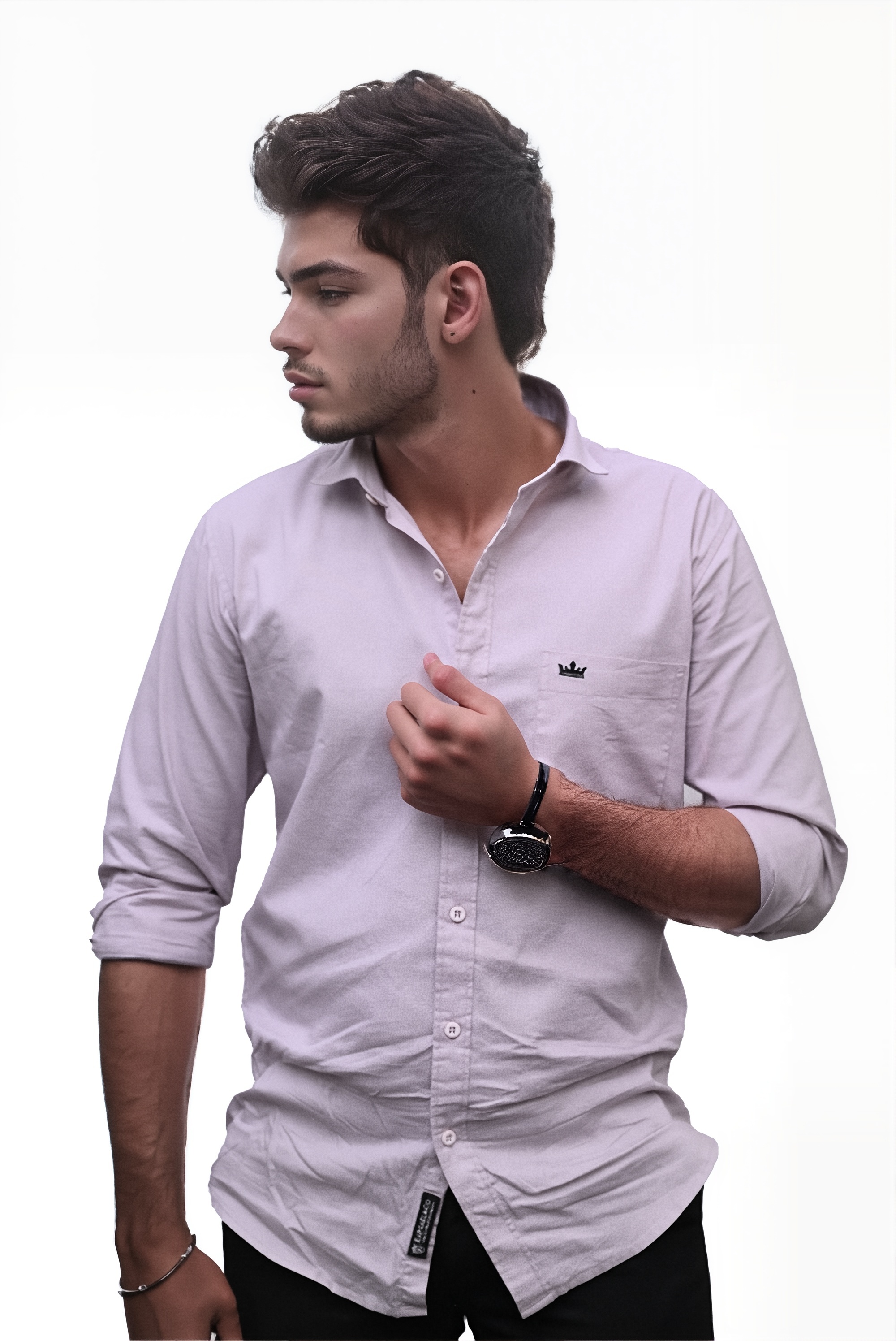 Men’s Dusty Pink Colour Oxford Shirt – 100% Cotton, Slim Fit, Smart Everyday Wear