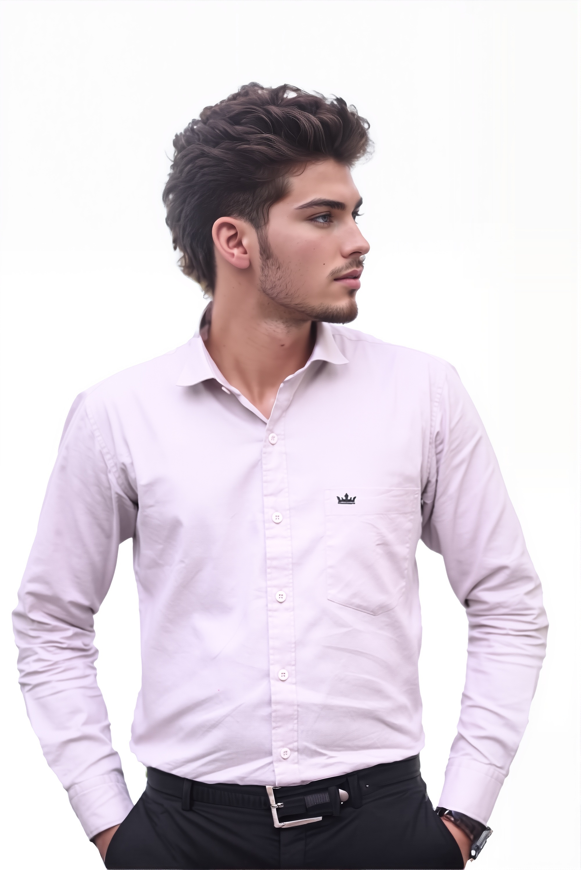 Men’s Dusty Pink Colour Oxford Shirt – 100% Cotton, Slim Fit, Smart Everyday Wear